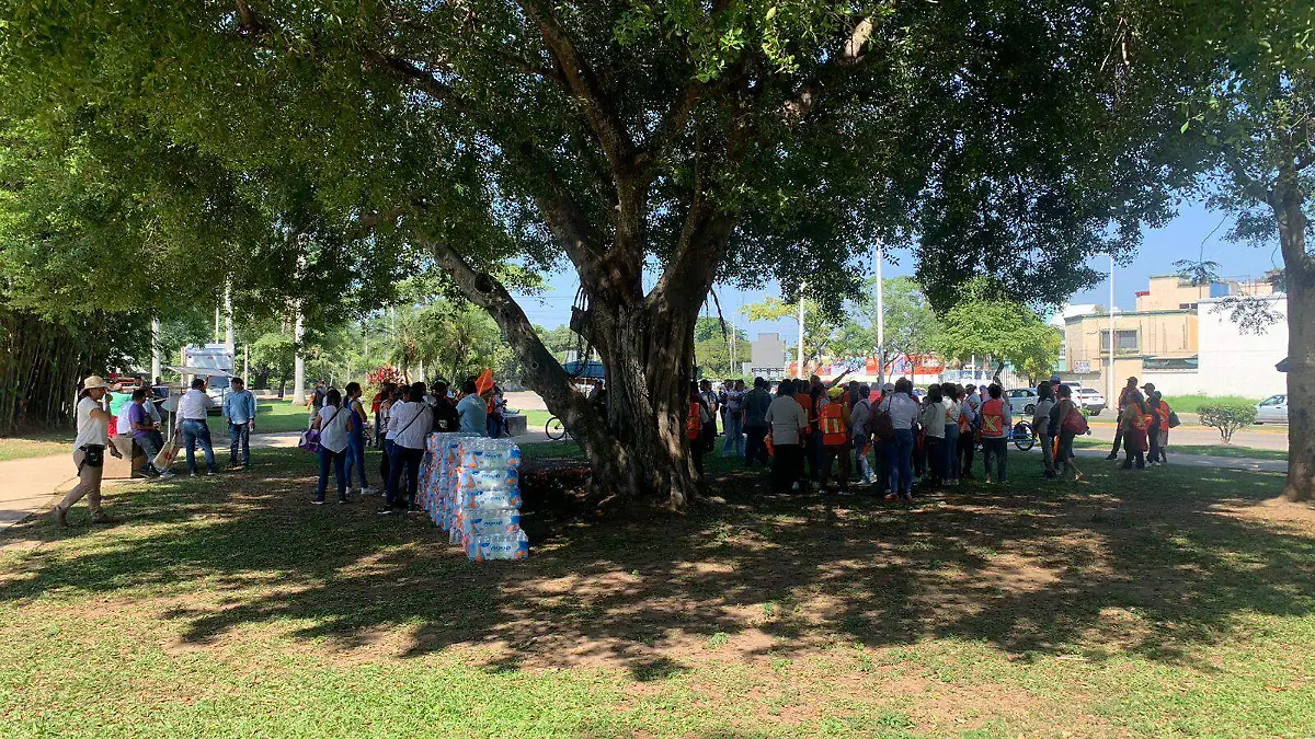 Realizan preparativos en La Choca por cierre de precampañas de Javier May