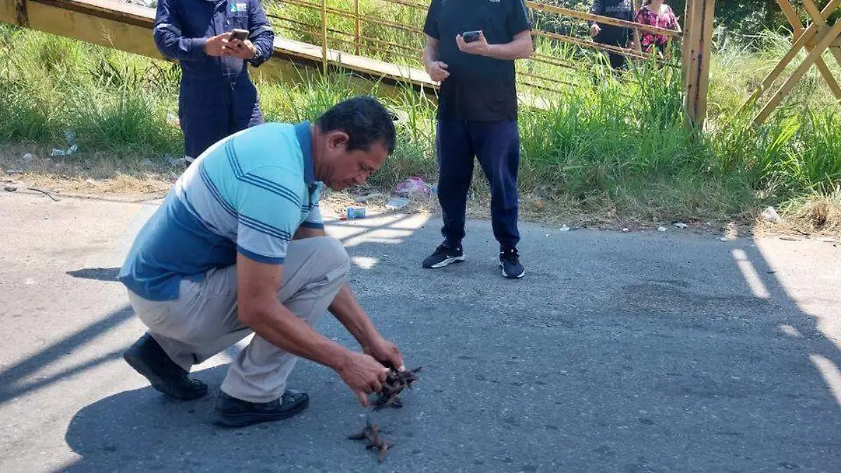 Alerta por ponchallantas