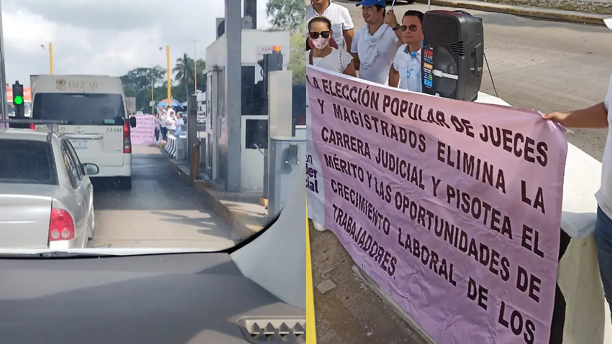 protesta PJF Caseta Macuspana