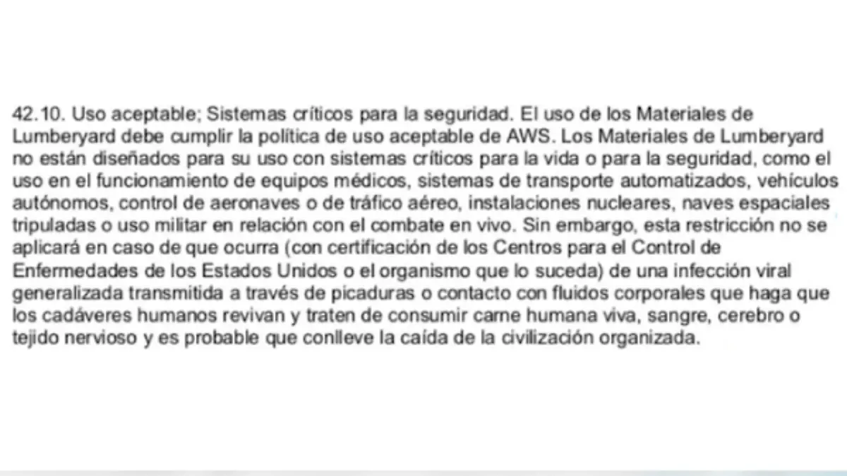 Clausulas Amazon