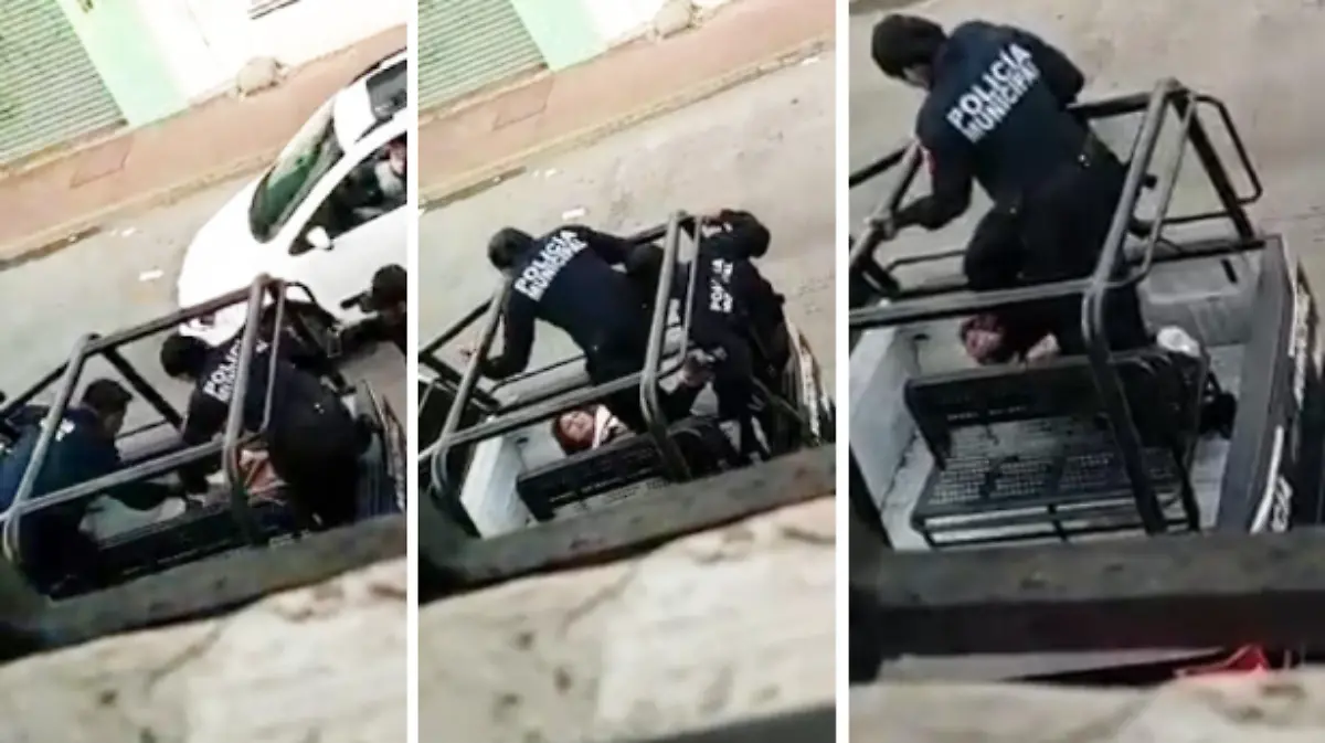 Agresión policiaca en Cardenas