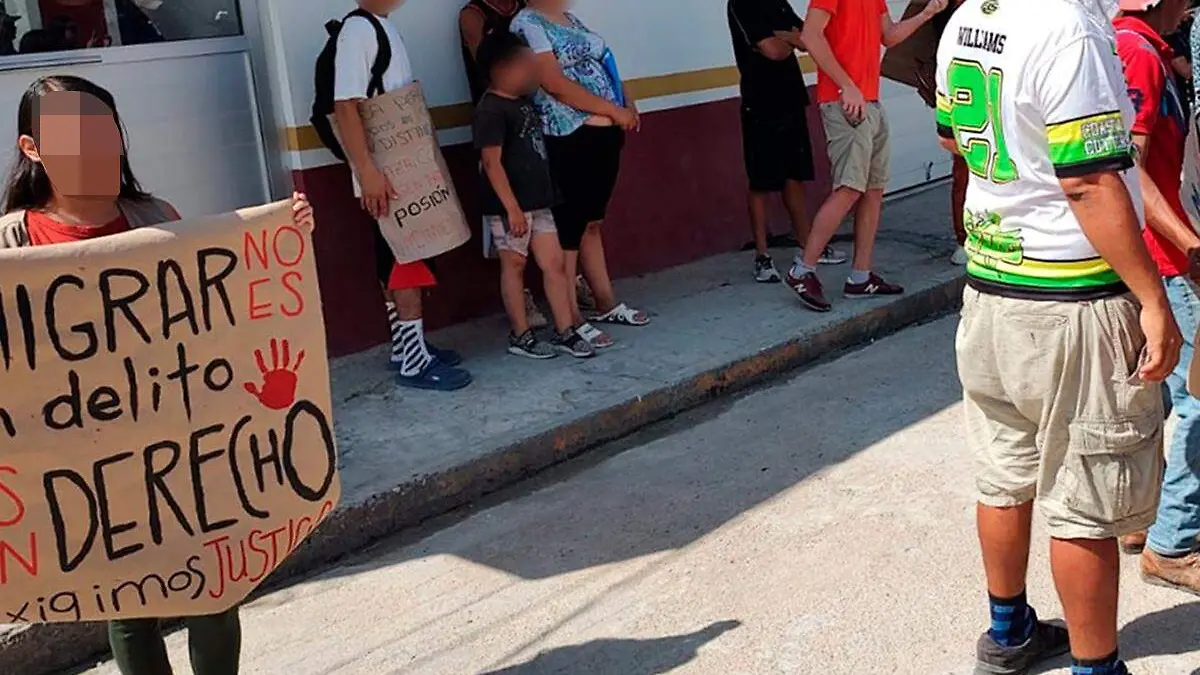 Migrantes-Protesta