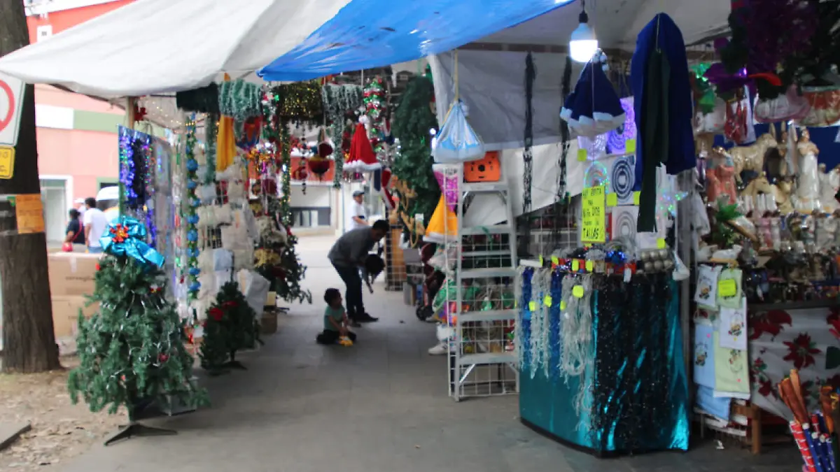 puestos navideña