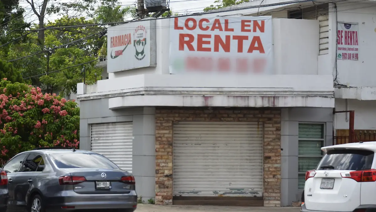 Comercios cerrados Villahermosa
