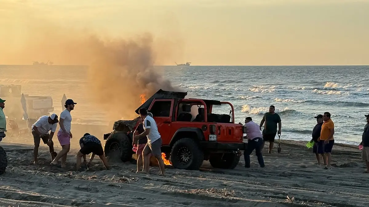 se quema jeep