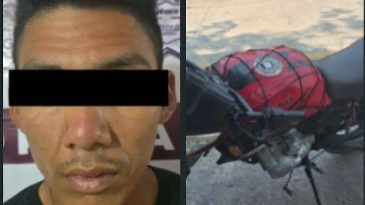 detenido moto