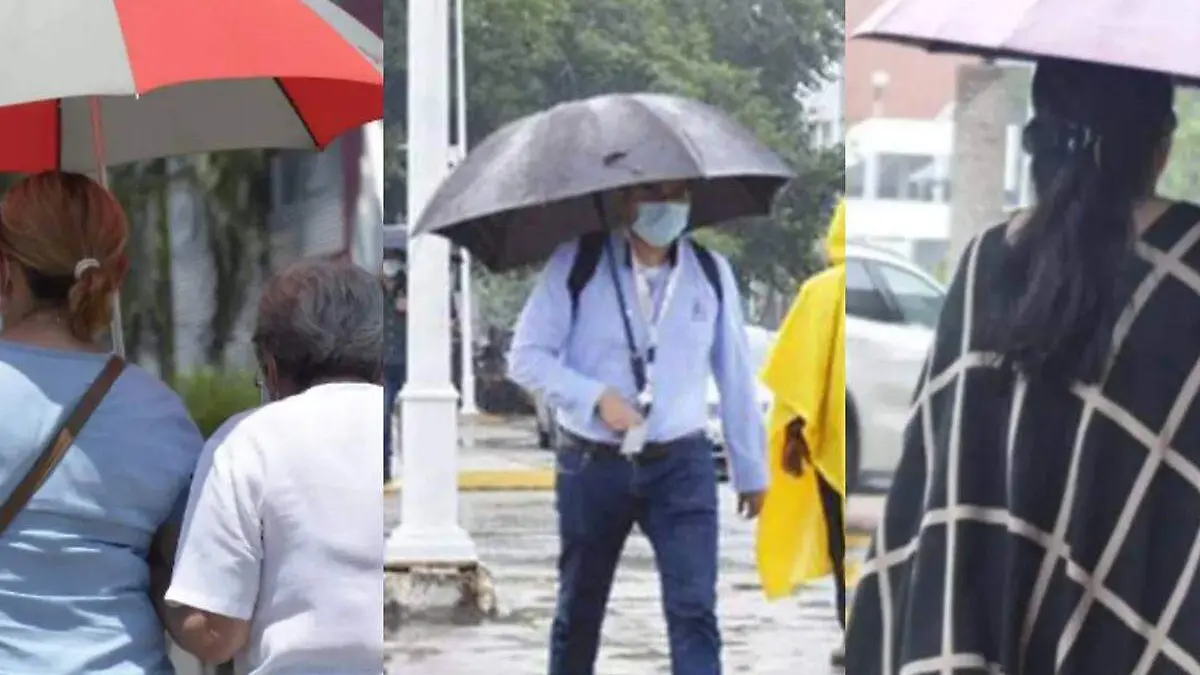 Personas-Cubriéndose-Con-Paraguas