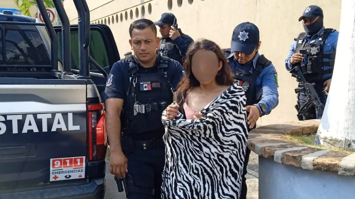 Mujer rescatada