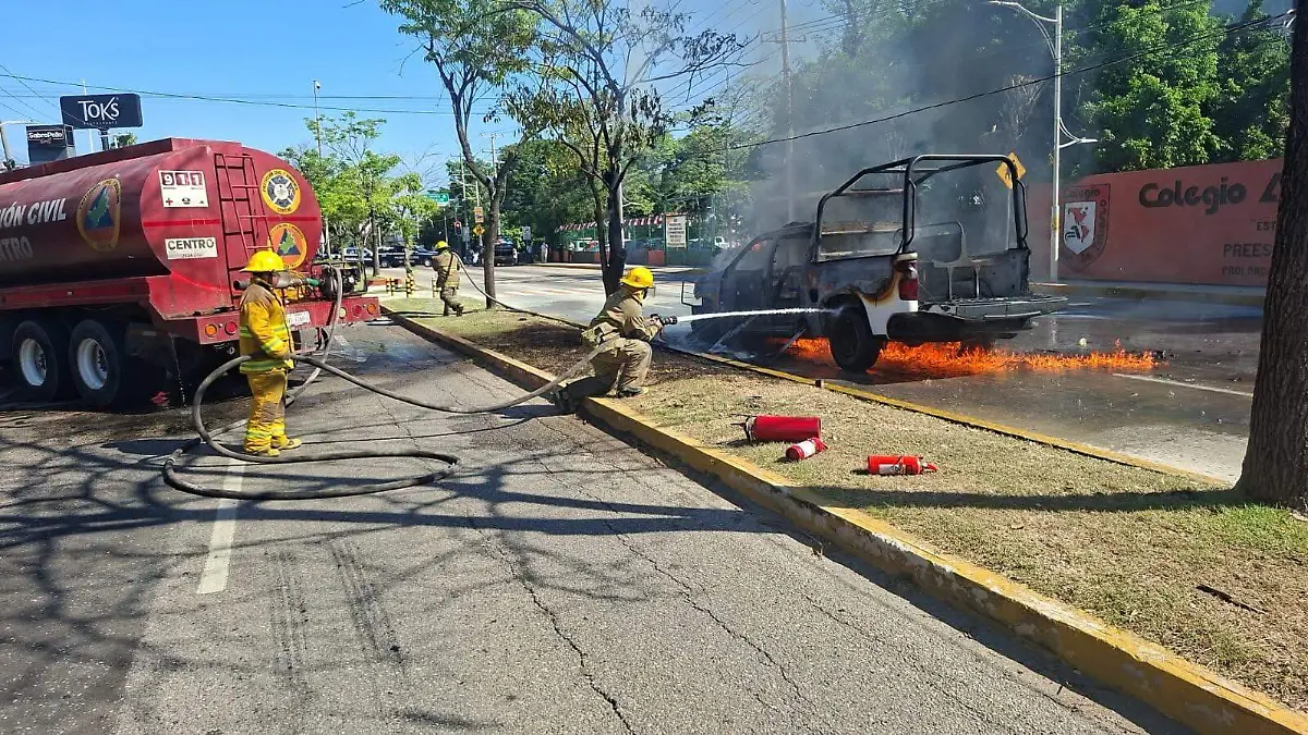 IEPCT incendio camioneta GN
