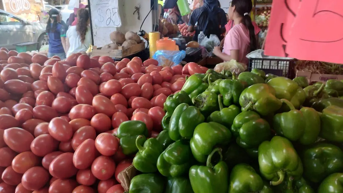 Tomate y pimiento