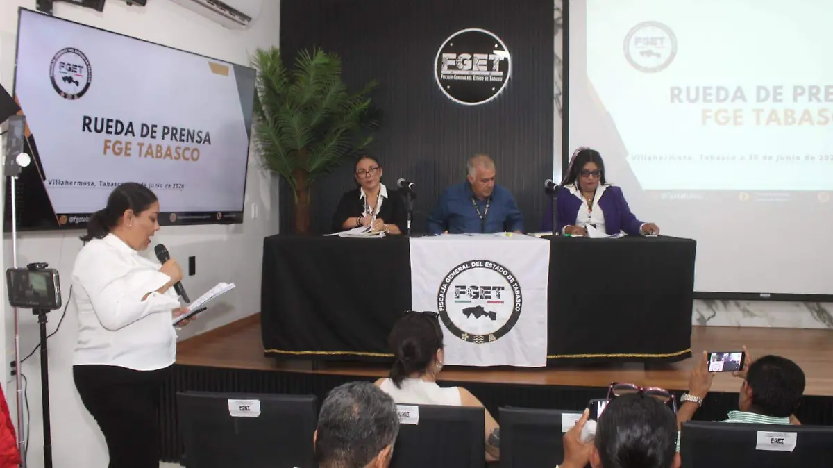 rueda de prensa fge