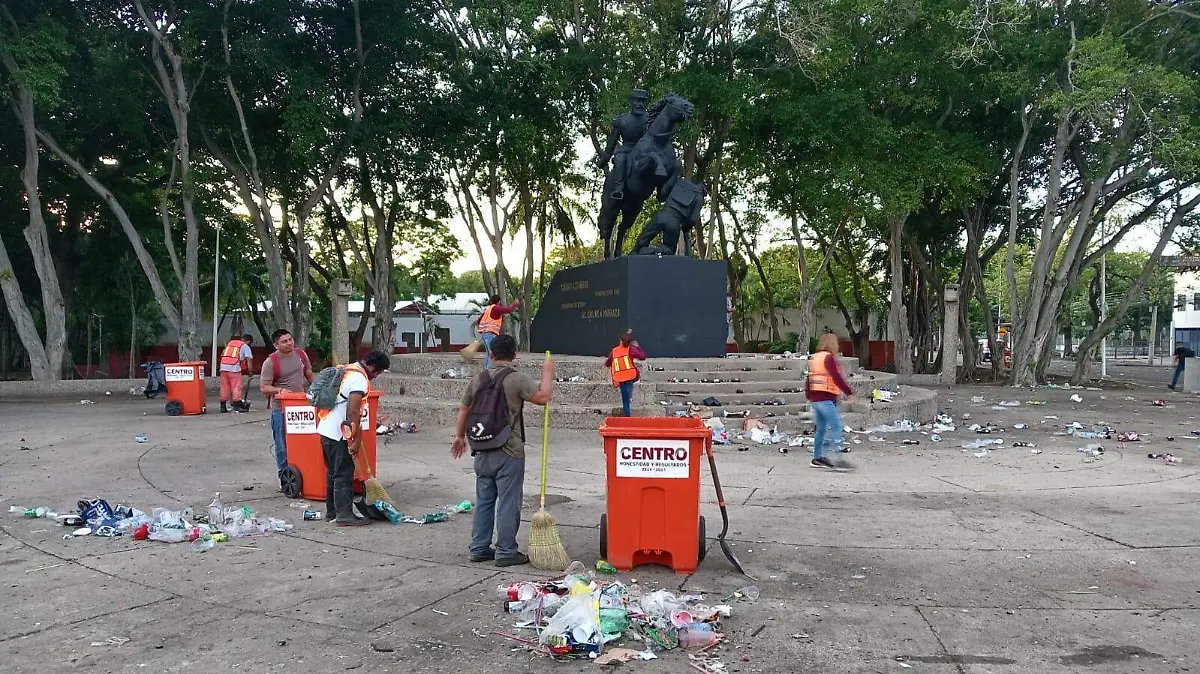 basura centro calles