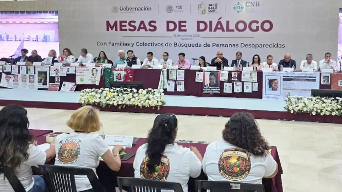 Mesa de dialogo personas desaparecidas