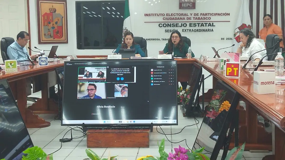 sesión de la Comisión de Denuncias y Quejas del Instituto Electoral y de Participación Ciudadana de Tabasco (IEPCT).-jesus dominguez (1)