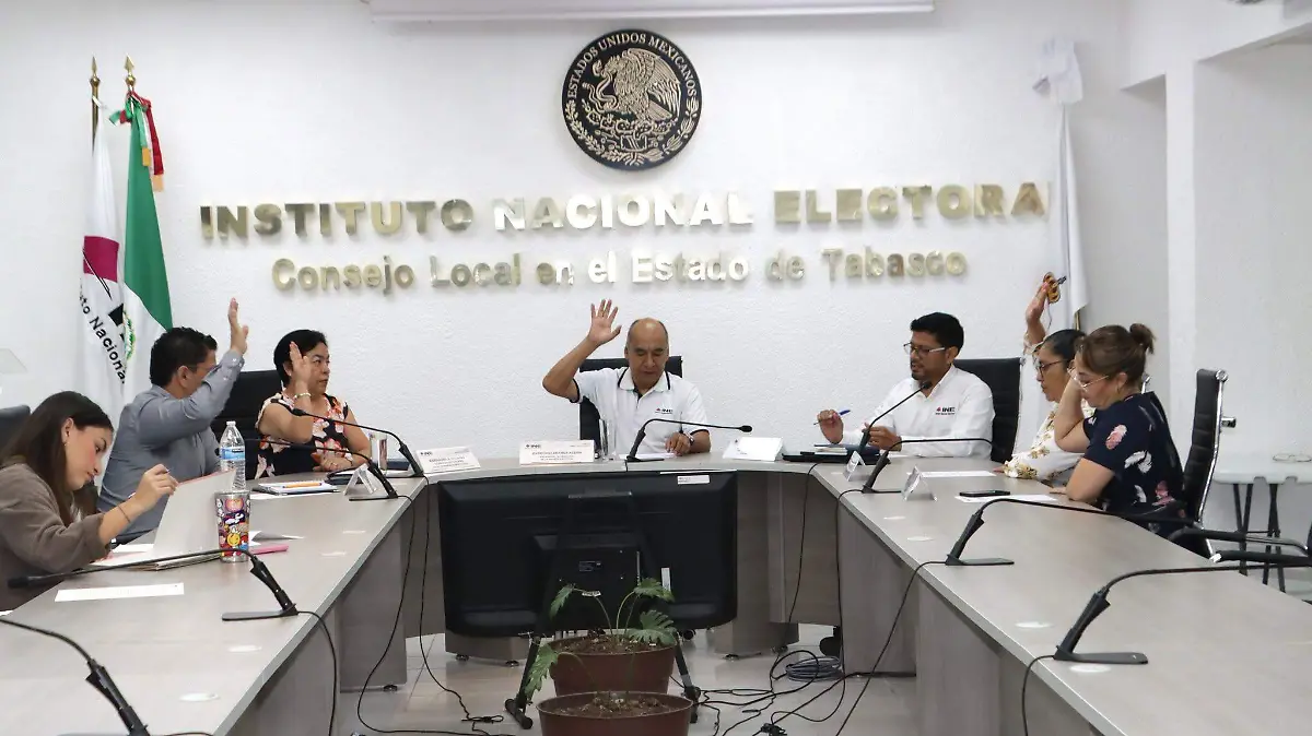 Sesión del INE Tabasco