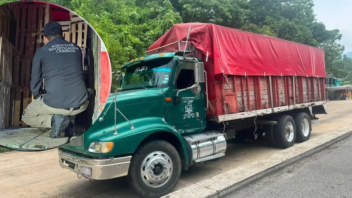 droga camión