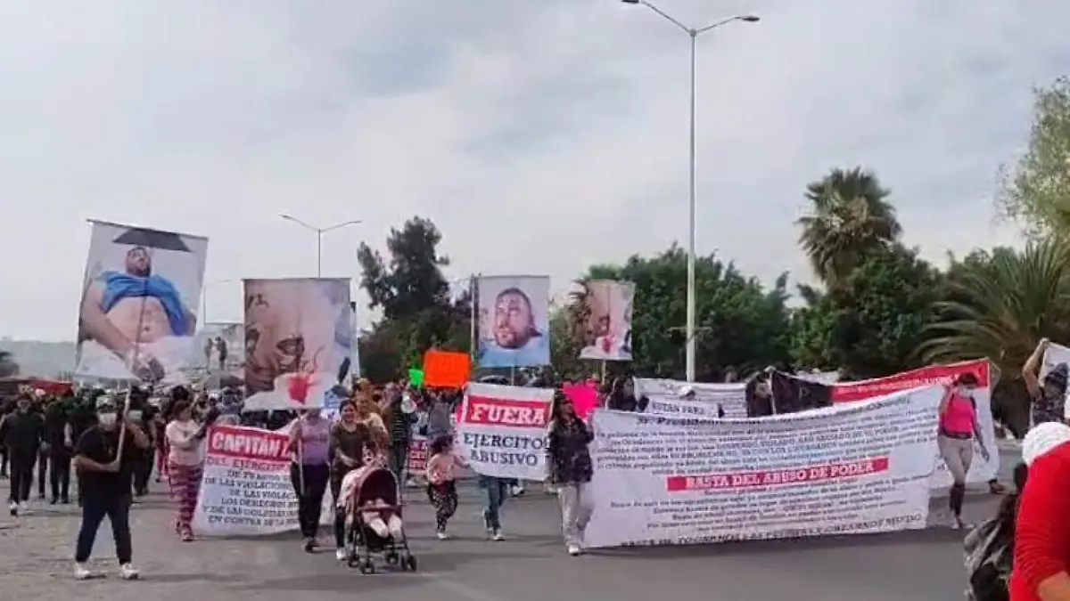 Manifestación en Ocotlán. Cortesía Carlos N.