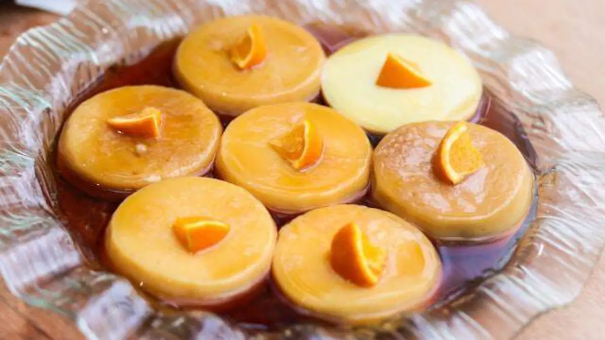 Flan de naranja