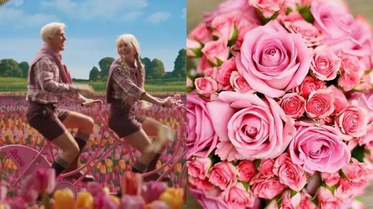 Barbie y flores
