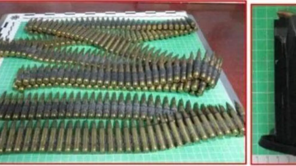 Aseguramiento de cartuchos de arma de fuego de diversos calibre