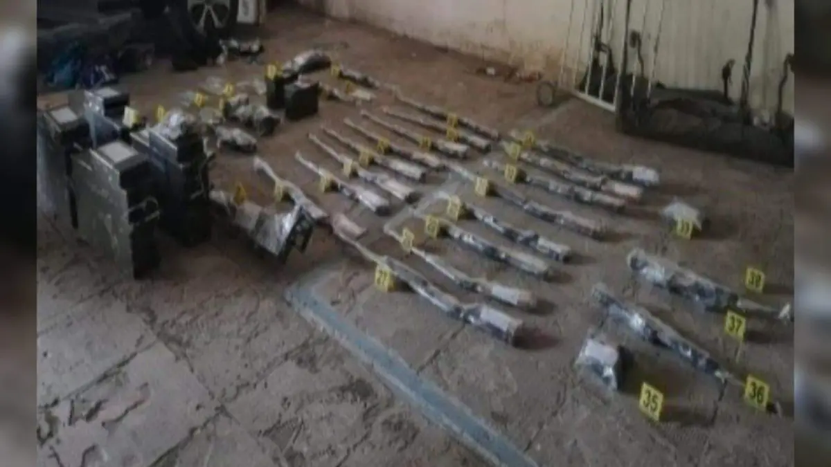 Decomiso arsenal Guardia Nacional