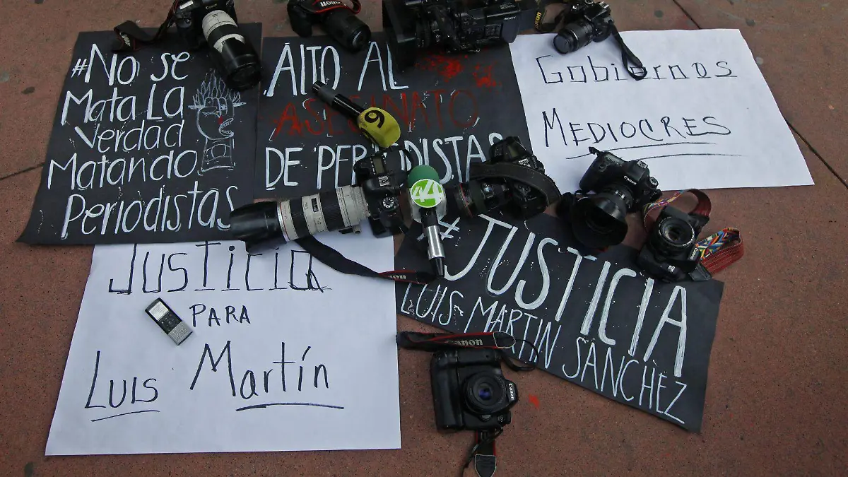 Protesta asesianto periodistas Nayarit