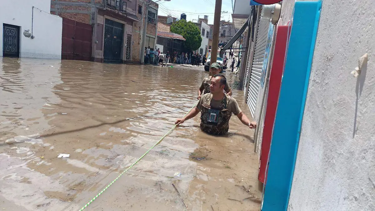Desbordamiento río San Miguel el Alto