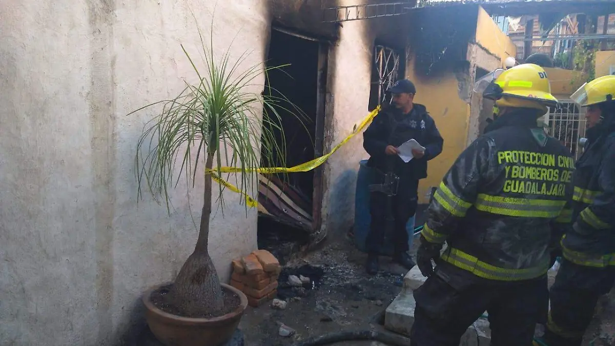 Casa incendiada