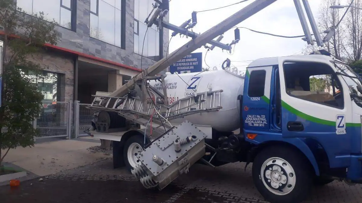 Pipa cargada con gas