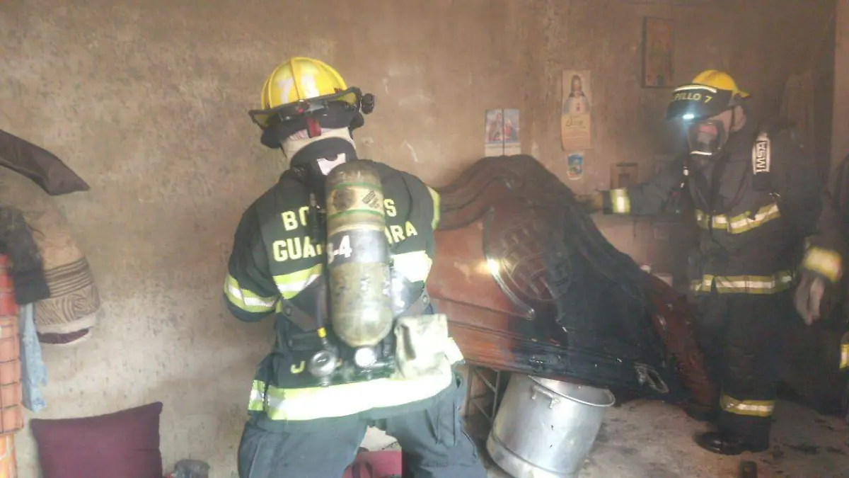 Rescate incendio finca