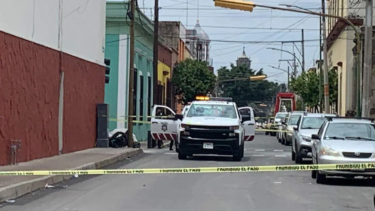 Muerte motociclista en calles del Centro