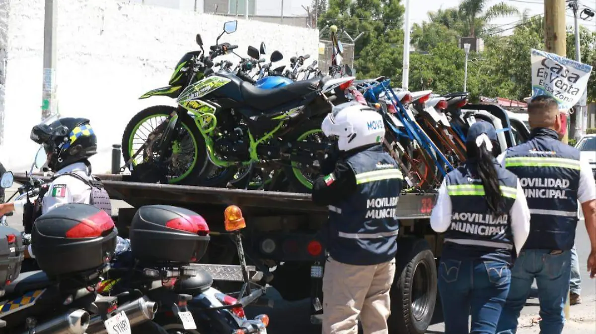Retiran motocicletas por irregularidades en Tlajomulco