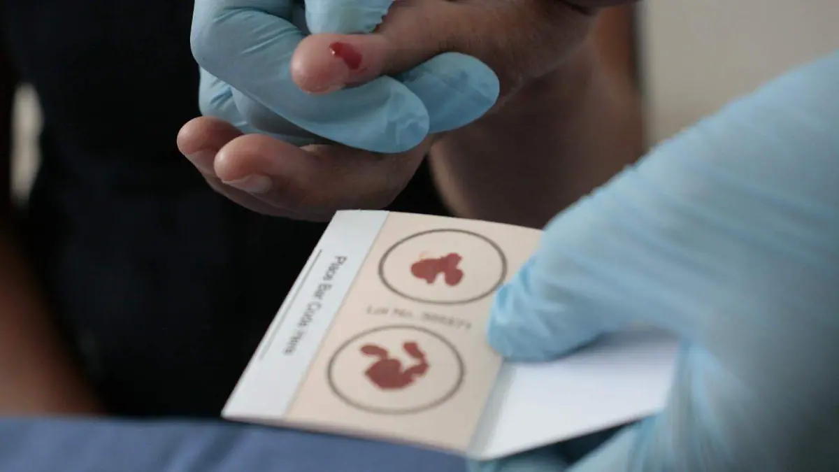 Toma de muestra sanguínea