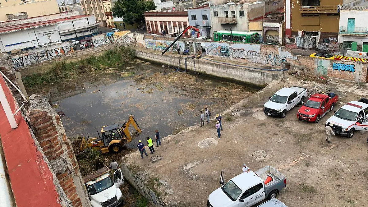 Limpieza terreno cine metropólitan