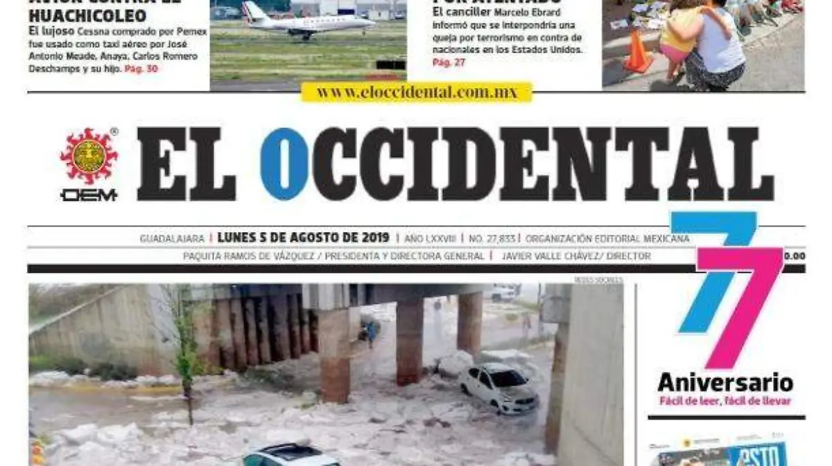 Portada El Occidental