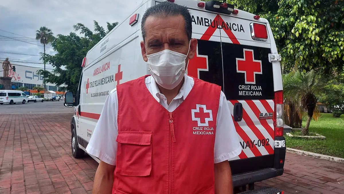 Mariano García Hernández delegado de la Cruz Roja Mexicana en Nayarit