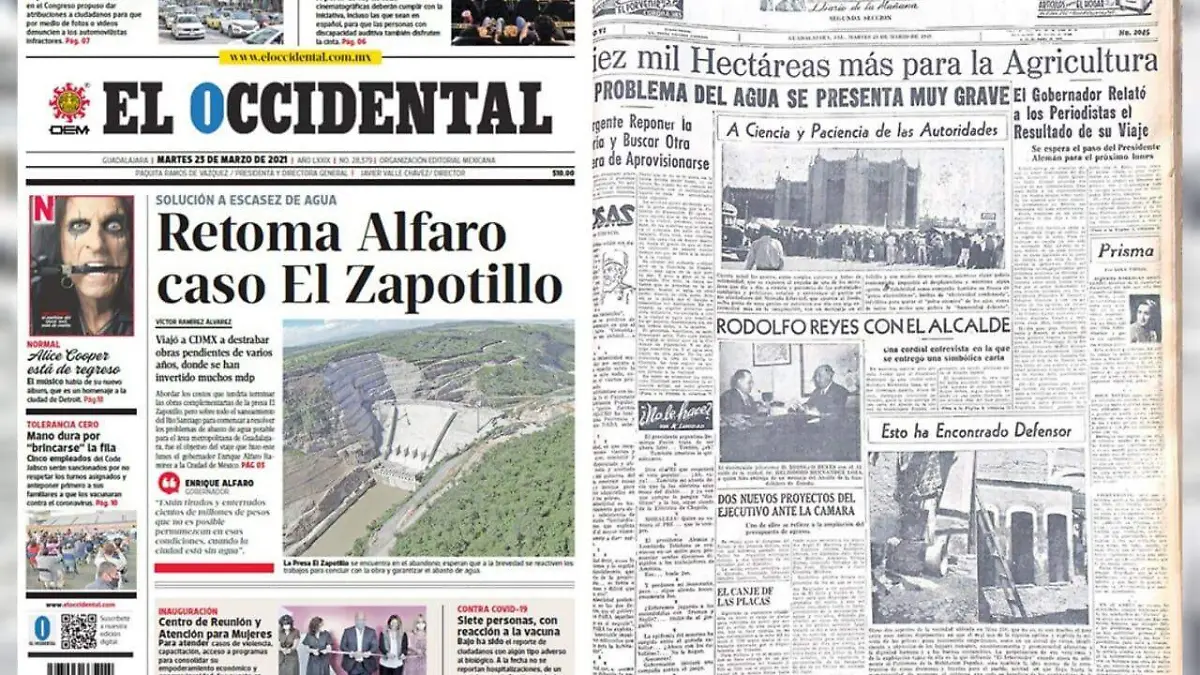 Portadas periódico El Occidental