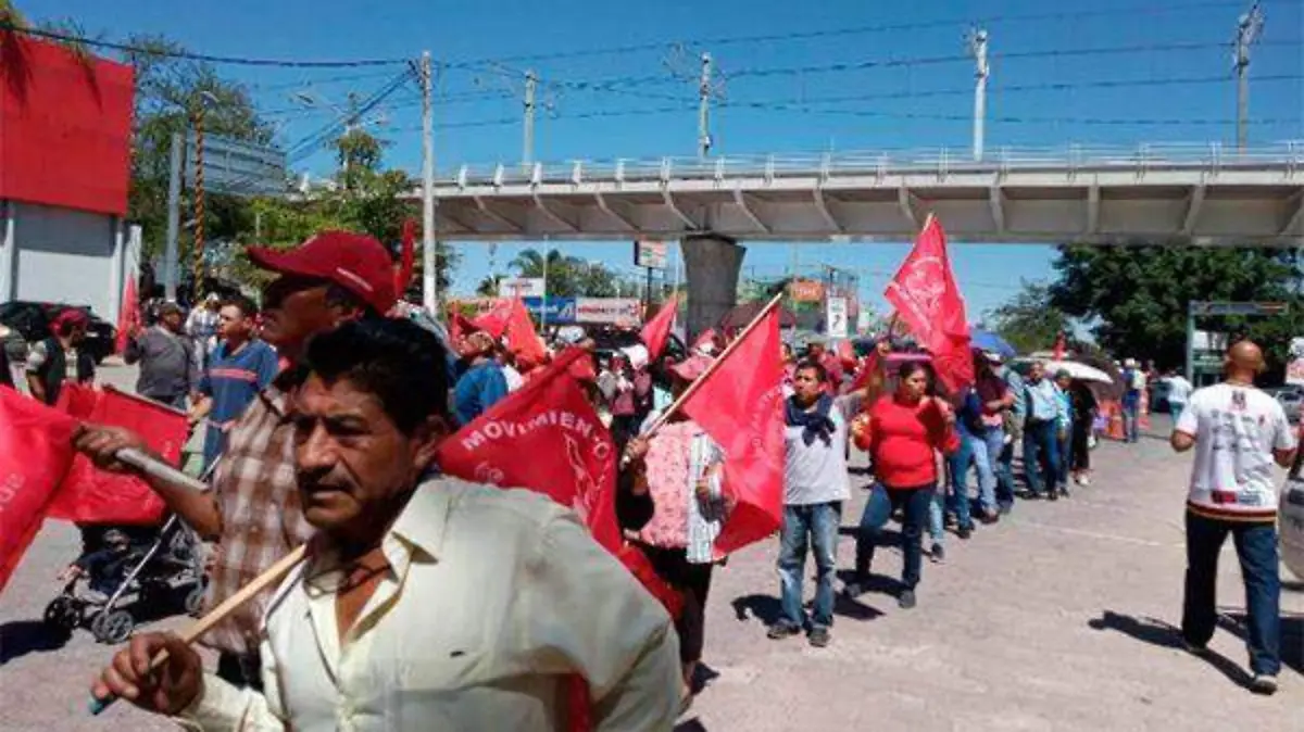 Manifestación Antorcha Campesina