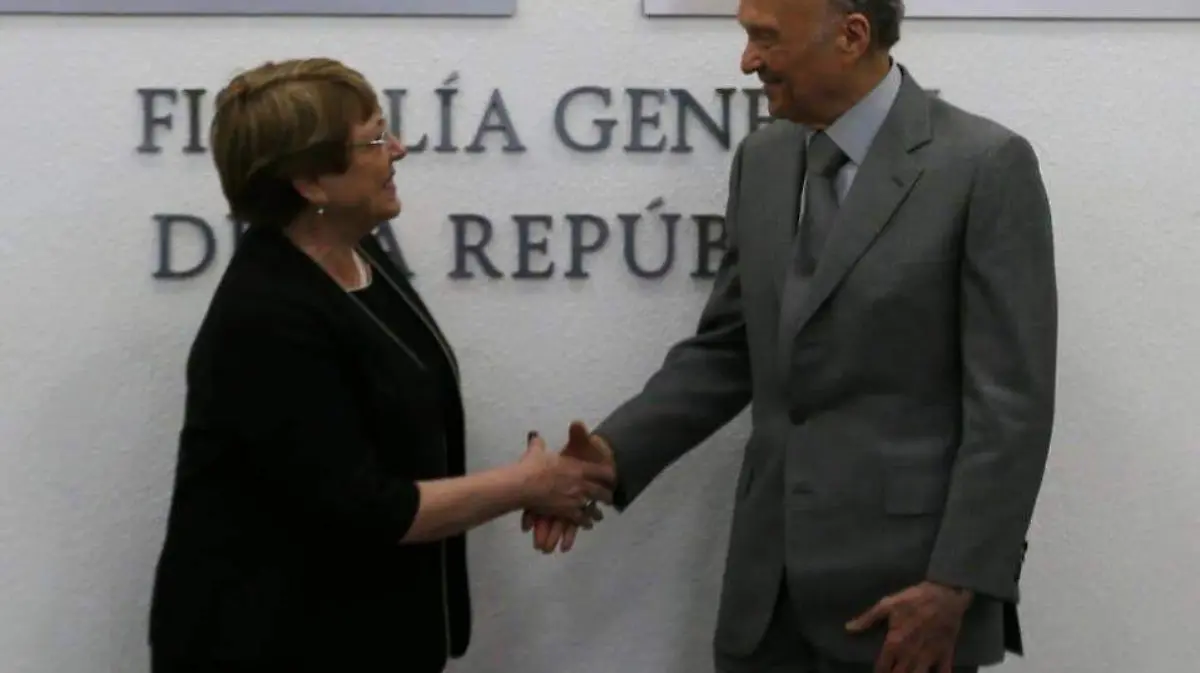 Alejandro Gertz y Michelle Bachelet nueva