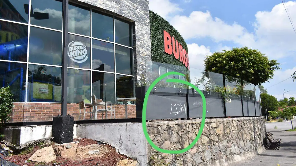 Burger King graffiteado