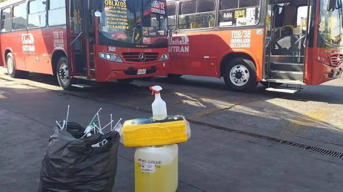 Limpieza unidades del transporte público