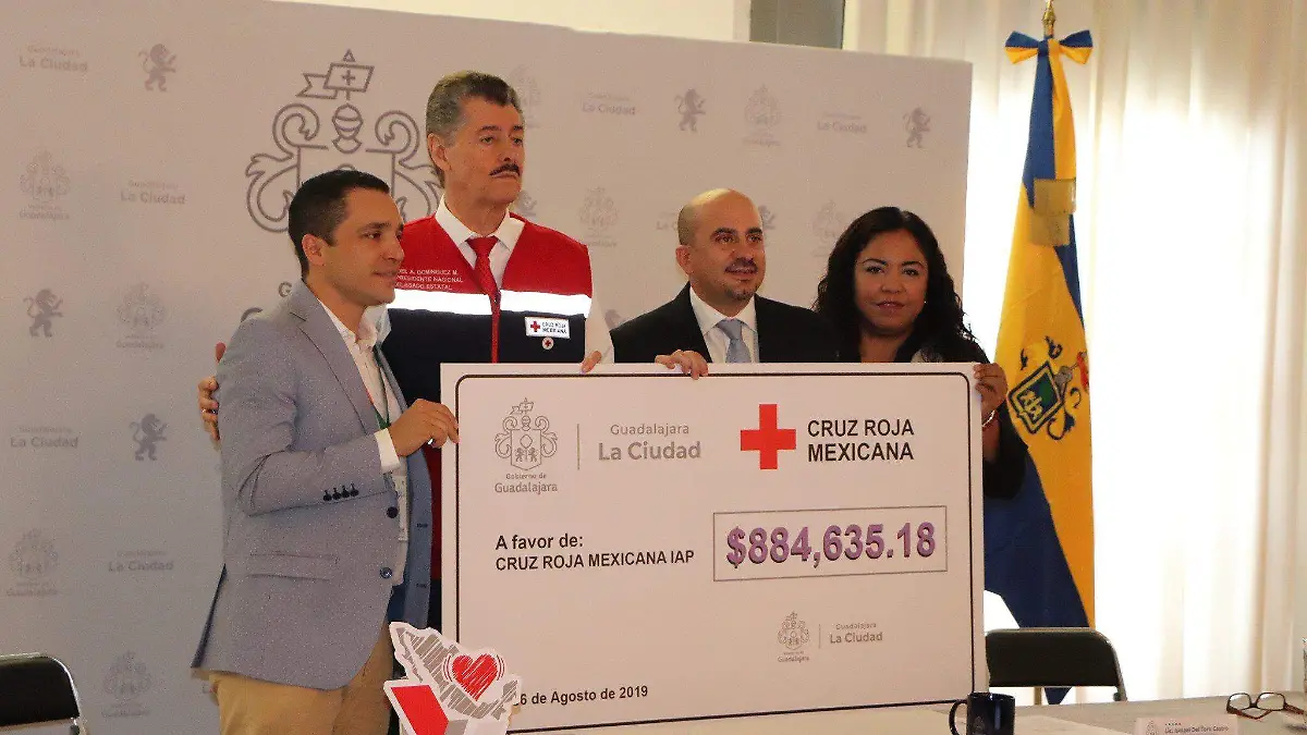Donativo a la Cruz Roja Jalisco