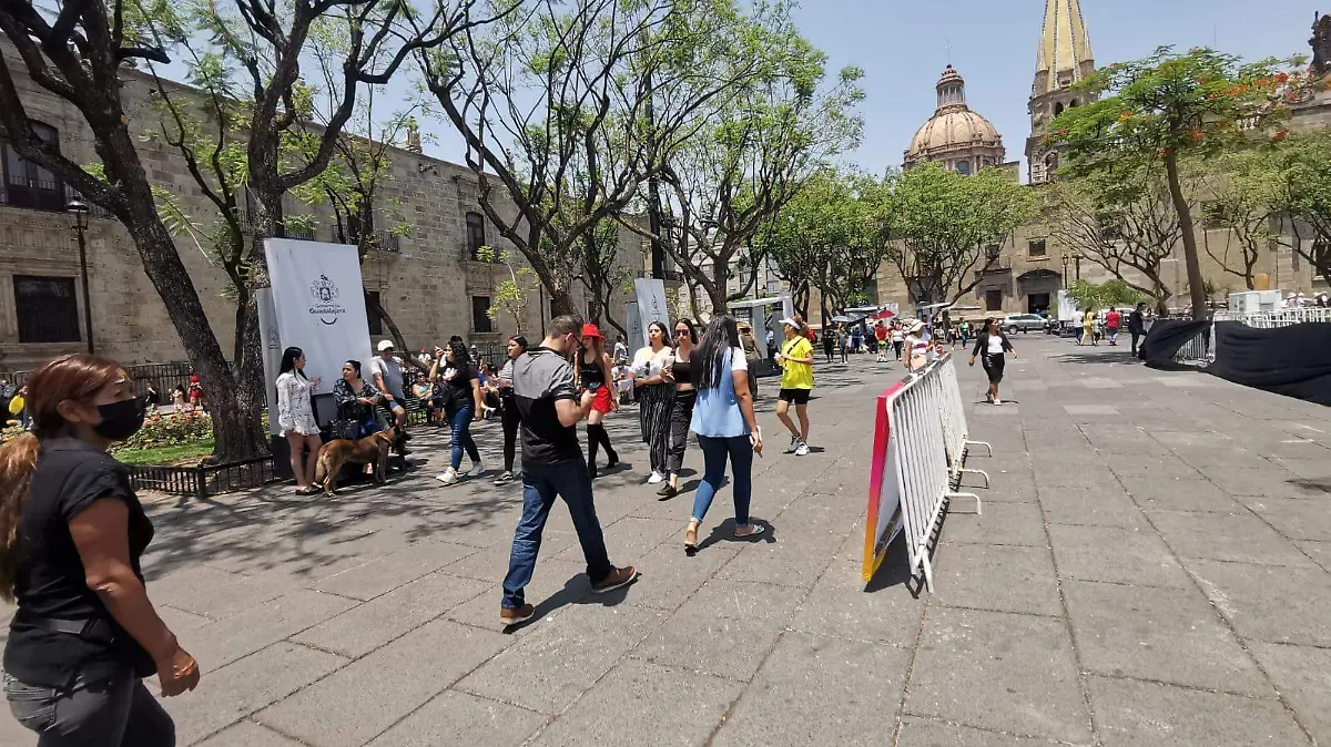 Tapatíos en el centro histórico
