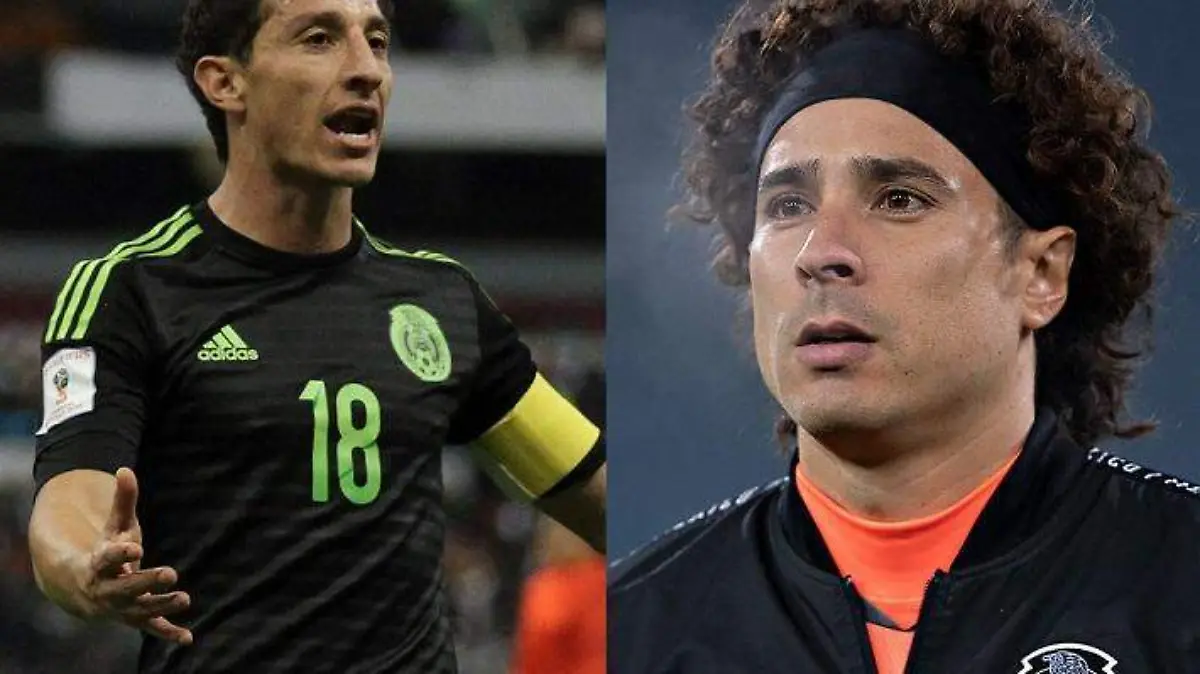 Andrés Guardado y Memo Ochoa