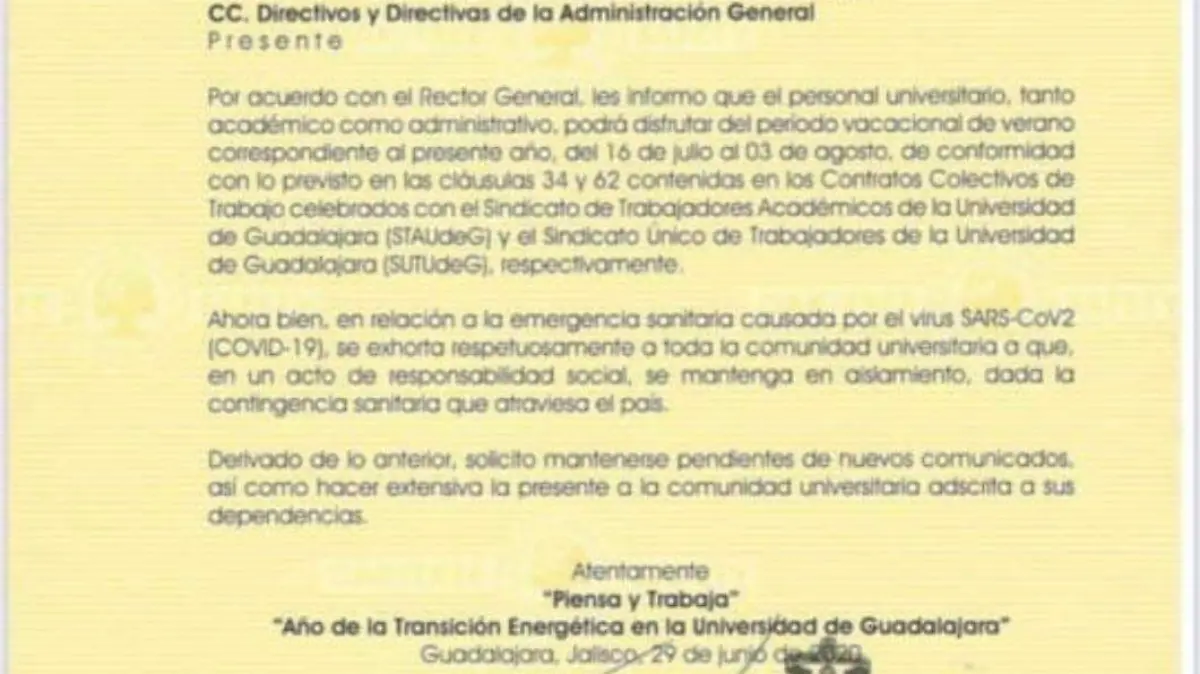 documento vacaciones udg