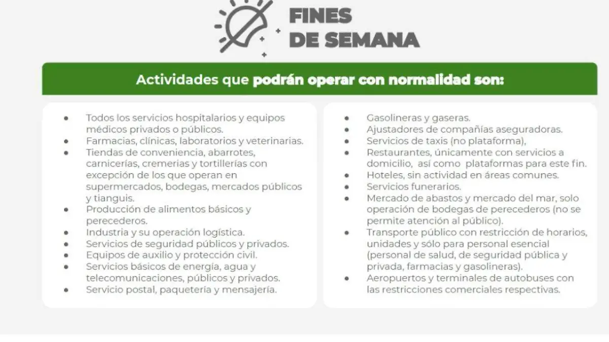 fines de semana verde