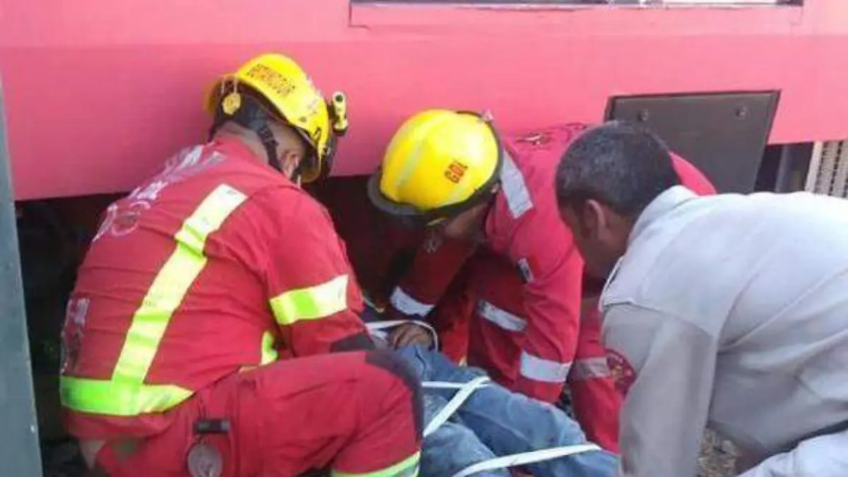 hombre fue atropellado por el tren