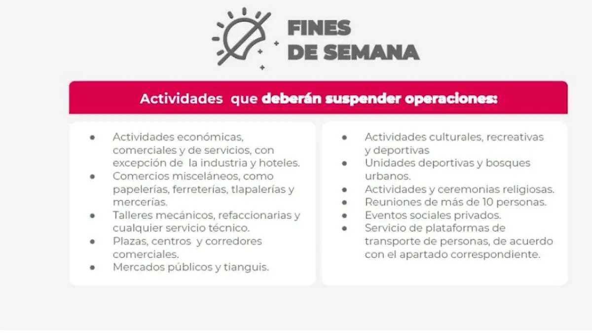 fines de semana rojo