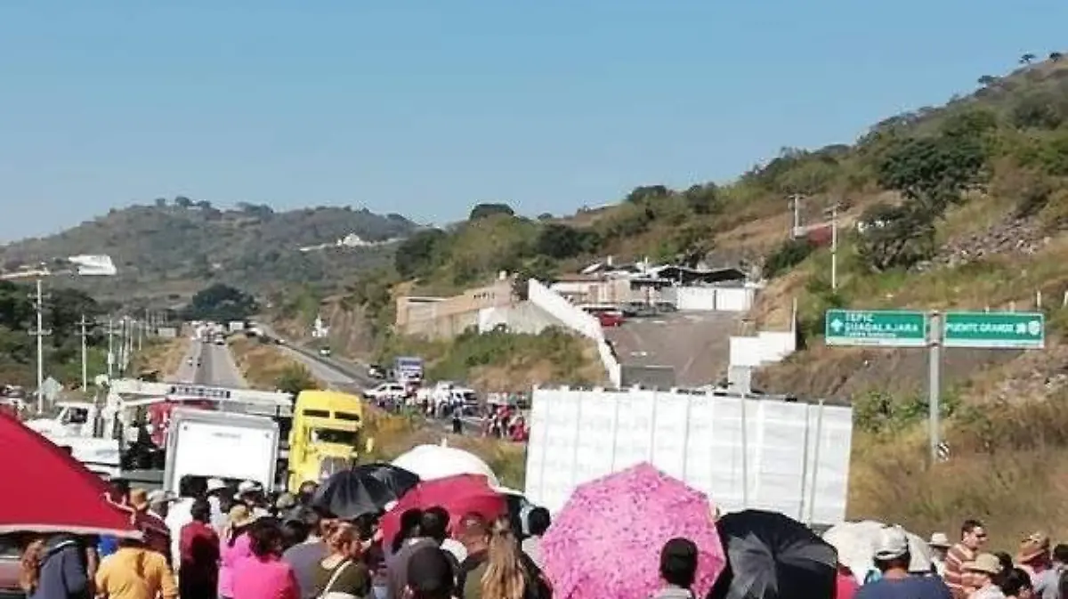 manifestación carretera