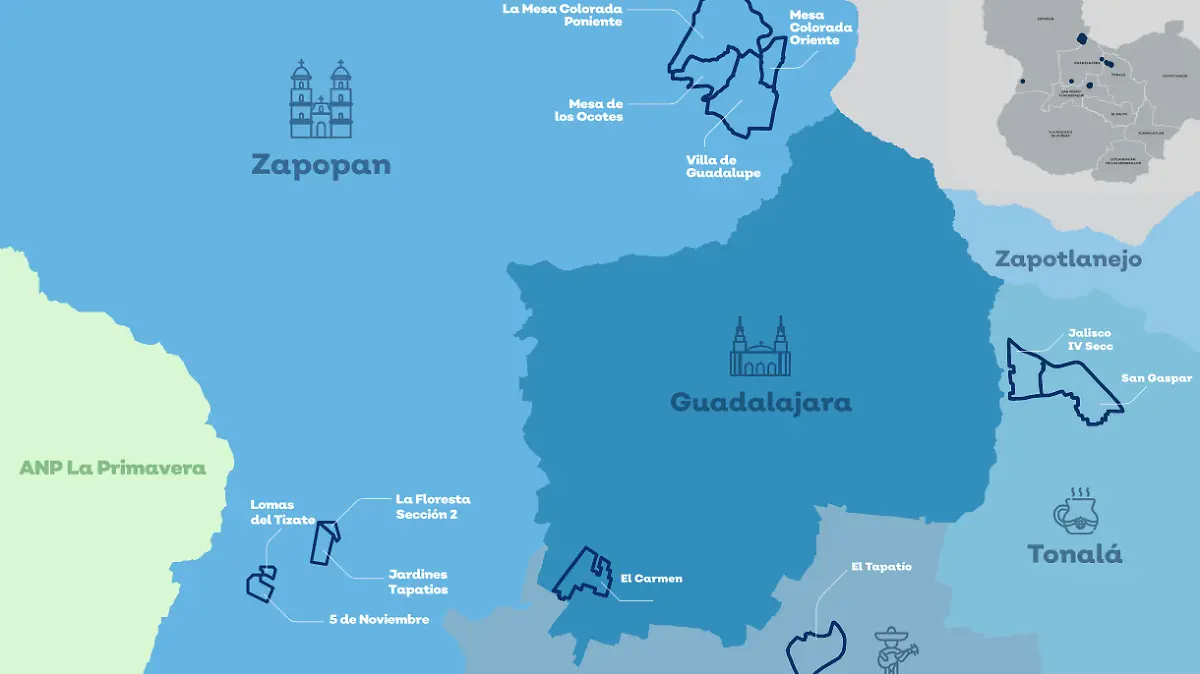 Mapa nidos de lluvia